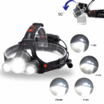 MOCNA LATARKA CZOŁOWA 3 x LED T6 CREE CZOŁÓWKA